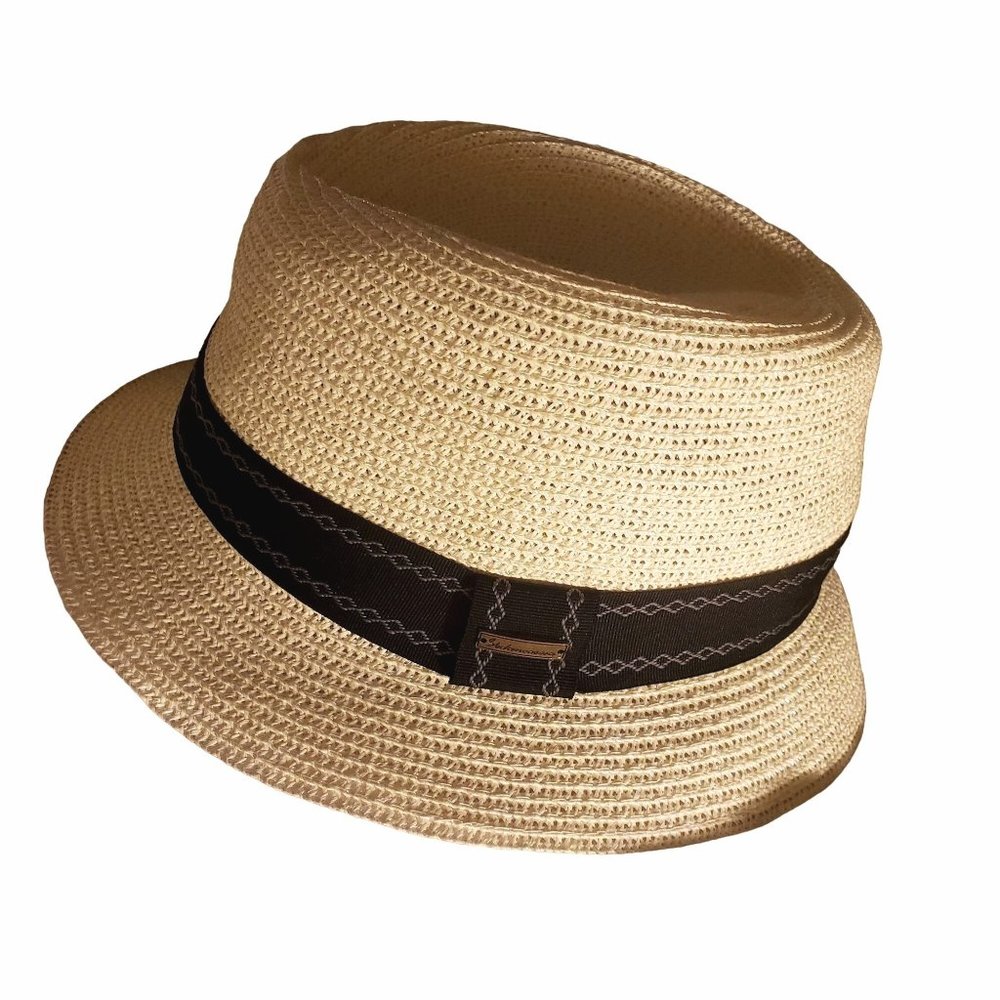 Sedancasesa Fedora‎ size Medium fisherman tan woven paper